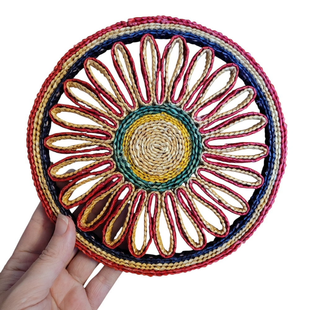 70's style Trivet/ Hot Pad/ Pot Holder/ Coaster